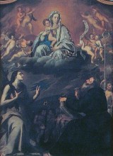Madonna col Bambino, Santa Maria Egiziaca e Sant'Agostino - Onofrio Palumbo